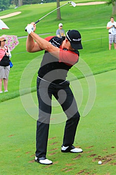 Swedish golfer Henrik Stenson Taking a Shot