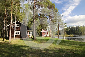 Swedish house in the nature in Jaemtland