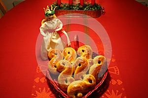 Swedish Lusse cats for LuciaÂ´s day in December