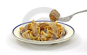 Swedish Meatball on Fork