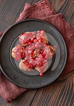 Swedish meatballs with lingonberry sauce