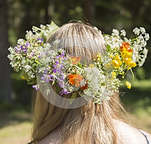 Swedish Midsummer Headgear Traditional