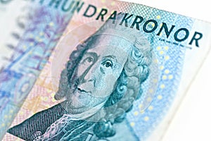 Swedish one hundred bill