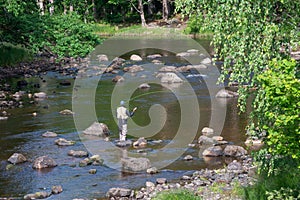 Swedish salmon area in summer