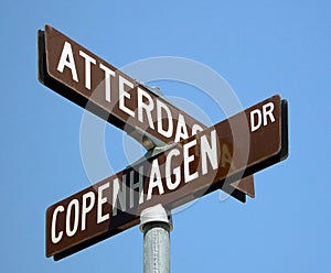 Swedish street sign