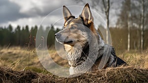 Swedish Vallhund\'s Herding Display in the Nordic Countryside