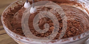 Sweentened condensed milk and choco powder photo