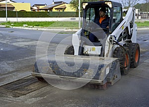 Sweeper attachments mini excavator.