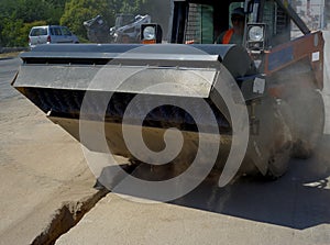 Sweeper attachments mini excavator.