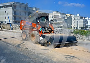 Sweeper attachments mini excavator.