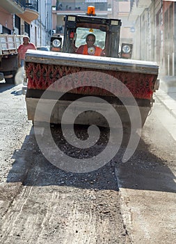 Sweeper attachments mini excavator.