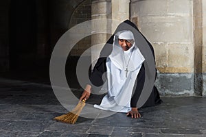 Sweeping nun