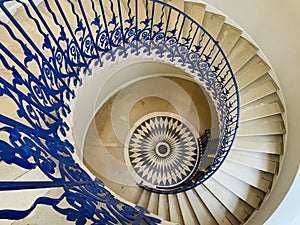 The sweeping Tulip Stairs are one of the original features of the Queenâ€™s House.