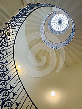 The sweeping Tulip Stairs are one of the original features of the Queenâ€™s House.