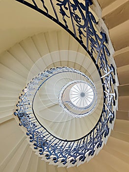 The sweeping Tulip Stairs are one of the original features of the Queenâ€™s House.