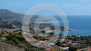 Sweeping View of the Coast of the Palos Verdes Peninsula, Los Angeles, California