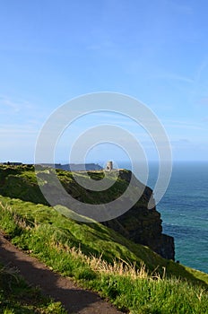 Sweeping Views of O`Brien`s Tower on the Cliff`s of Moher