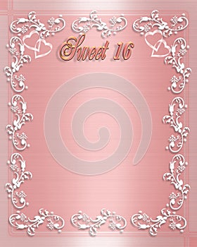 Sweet 16 Birthday invitation