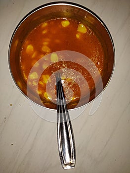 Sweet Ã°Å¸ÅÂ½ corn soup..home made receipe photo
