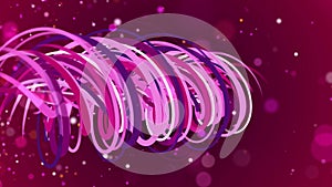 Sweet Abstract Pattern Motion Twisted Lines 3D Perspective View With Glitter Sparkles Dust Flying In The Wind