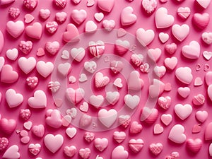 Sweet Affection: Delicate Pink Background for Valentines