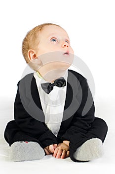 Sweet baby in tailcoat