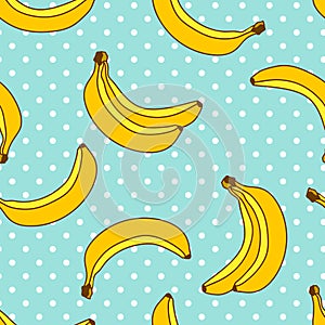 Sweet bananas seamless pattern