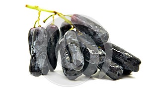 Sweet black sapphire grapes