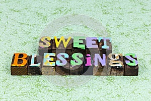 Sweet blessing festive family blessed faith hope love religion believe