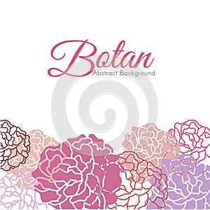 Sweet Botan floral abstract background vector design