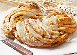 Sweet Bread Braided, Delicious Pastry Product