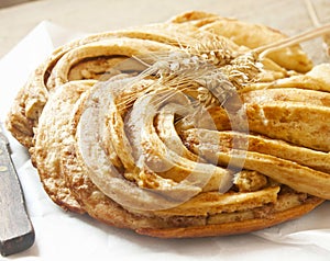 Sweet Bread Braided, Delicious Pastry Product