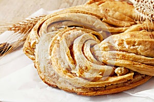 Sweet Bread Braided, Delicious Pastry Product