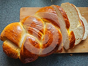 sweet bread - Challah, Poland photo