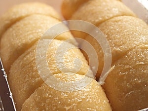 Sweet bread close up