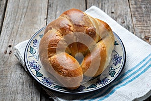 Sweet bread croissant photo