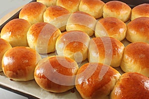 Sweet buns, brioches photo