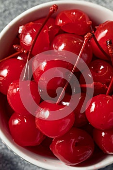 Sweet Candied Red Maraschino Cherries