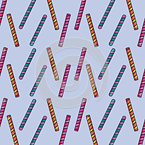 Sweet candies in bars icon pattern