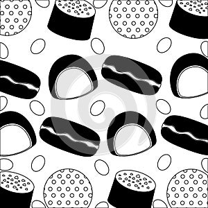 sweet candies icon pattern