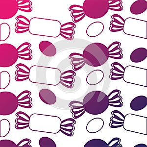 sweet candies icon pattern