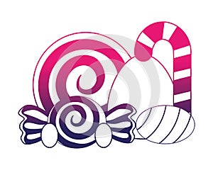 sweet candies isolated icon