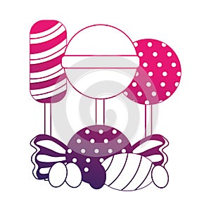 sweet candies isolated icon