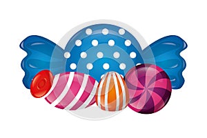 sweet candies isolated icon