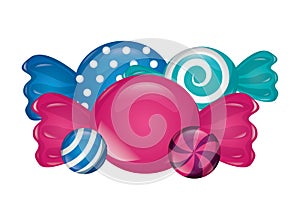 sweet candies isolated icon