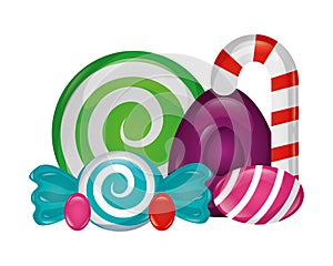 sweet candies isolated icon