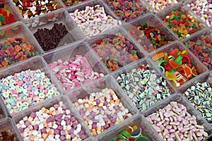Sweet Candies in the Shop