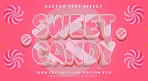 Sweet Candy editable text effect Template