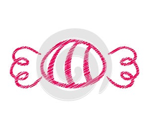 Sweet candy isolated icon