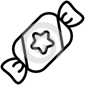 sweet, candy thin line icon
